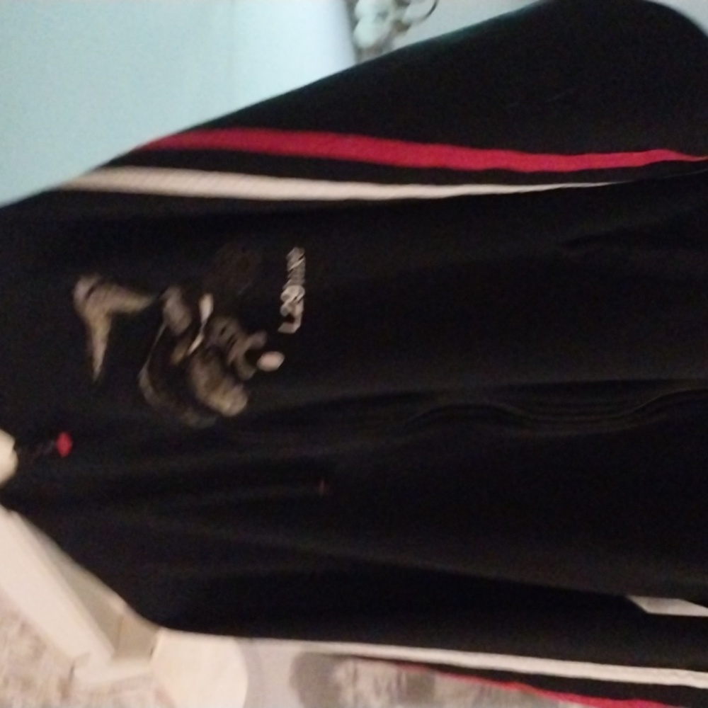 Vtg. Lot 29 Luxe Full Zip Black Hoodie Mens L